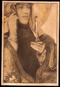 お香、1917 作： Fernand Khnopff