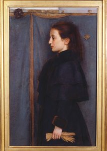 ジャンヌ・ド・バウアーの肖像、1890 作： Fernand Khnopff