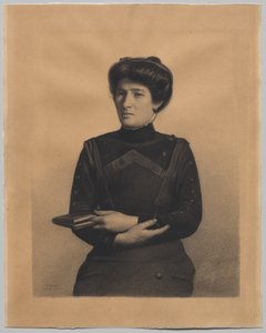 ジュール・リカール夫人の肖像、旧姓オーガスティン・ブルトー 作： Fernand Khnopff