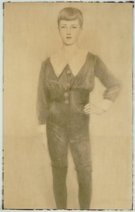 ベルギーのレオポルド王子、ブラバント公、1913年 作： Fernand Khnopff