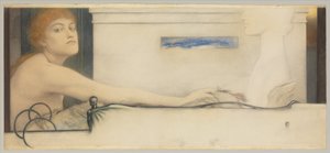 供物、1891 作： Fernand Khnopff