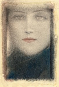 女性の頭、1910年頃 作： Fernand Khnopff