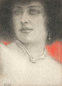 女性の研究、1914年 作： Fernand Khnopff
