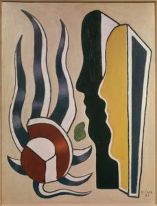 2つのプロフィール 作： Fernand Leger