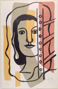 女性の頭 作： Fernand Leger