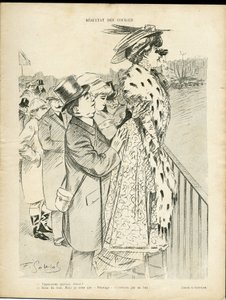 ル・リールのゴットロブ (1873-1935) のイラスト、2007 年 12 月 21 日 - 人種の結果 - 愛、ファッション、金持ちの生活、ヒッピズム - 女性 作： Fernand Louis Gottlob