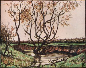 「ストリーム」、c1919 作： Fernand Scouflaire