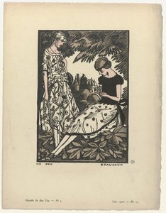Gazette du Bon Ton、1920 年 - No. 5、Pl. 34: 少し多い 作： Fernand Siméon