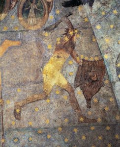黄道帯のドーム、ヘラクレスの詳細、1485 作： Fernando Gallego