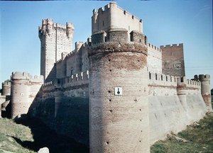 1440年にフアン2世のために建てられたカスティージョデラモタの景色 作： Fernando de Carreno