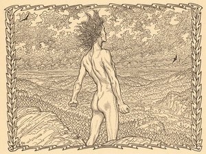 嵐の祈り、プレート 11、ポートフォリオ「Lebenszeichen」、パブから。 1908 年、ベルリンで Fritz Heyder Verlag 作