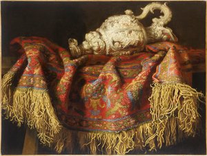 じゅうたんのある静物、c。 1640年。 作： Fieravino