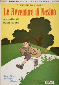 ナシノの冒険の表紙、アレッサンドロと村による心のブラット、1920年頃 作： Filiberto Scarpelli