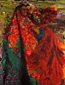 農民の女性、1905 作： Filipp Andreevic Maljavin