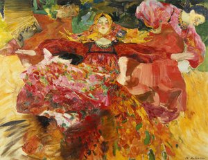 ロシアのダンス（キャンバスのオイル） 作： Filipp Andreevich Maliavin