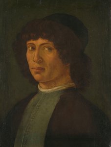 若い男の肖像 作： Filippino Lippi (manner of)