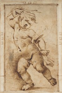 布を持って踊るプットウ 作： Filippino Lippi