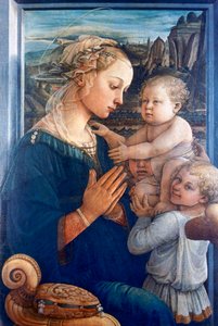 マドンナと天使の子、c1455