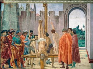 フィリッピーノ・リッピ作「聖ペテロの殉教 作： Filippino Lippi