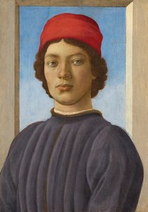 若者の肖像、1485年頃（パネルに油彩とテンペラ） 作： Filippino Lippi
