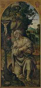 1480年頃の悔い改めの聖ジェローム 作： Filippino Lippi