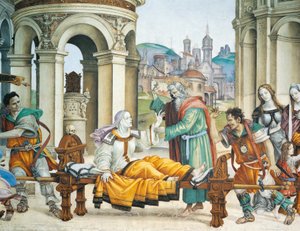 フィリッピーノ・リッピ作「聖ヨハネの物語 作： Filippino Lippi