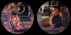 受胎告知、1483-1484 作： Filippino Lippi