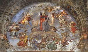 仮定、カラファチャペル、サンタマリアソプラミネルヴァ、ローマ、1488-93 作： Filippino Lippi