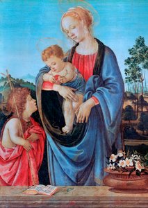 聖ヨハネとの聖母子1480 作： Filippino Lippi