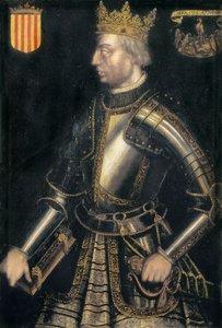 エル・リベラル」と呼ばれるアラゴン3世、カタルーニャのアルフォンセ2世の肖像画 作： Filippo Ariosto