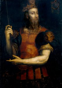 イスパニアの西ゴート王ワンバの肖像（在位：672年～680年） 作： Filippo Ariosto