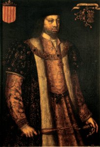 アラゴンのカトリック王フェルディナンド 2 世 (1479-1516) の肖像 作： Filippo Ariosto