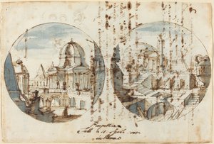 寺院とピラミッドの建築ファンタジー 作： Filippo Juvarra