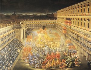 クイーンクリスティーナ（1626-89）を称えるフェスティバル、バルベリーニ宮でスウェーデン