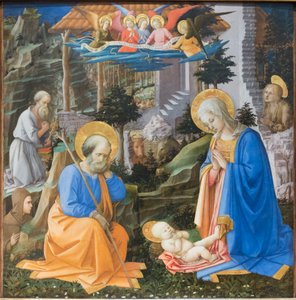 聖人と天使による幼子キリストの礼拝 作： Filippo Lippi