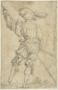 後ろから見た戦士 作： Filippo Napoletano
