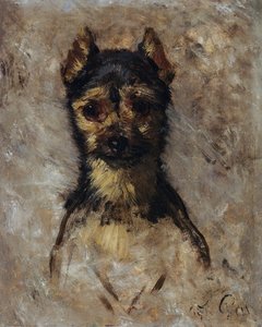 犬の頭 作： Filippo Palizzi