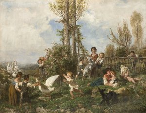 春、1868 作： Filippo Palizzi