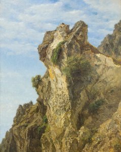 Um penhasco costeiro em Amalfi 作： Filippo Palizzi