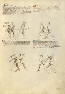 短剣と剣との戦闘 作： Fiore Furlan dei Liberi da Premariacco