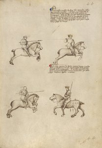 槍と剣による馬術競技 作： Fiore Furlan dei Liberi da Premariacco