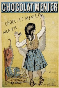 チョコレート「メニエール」の広告 19世紀後半 作： Firmin Bouisset