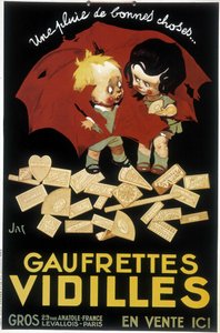 ウェーハVidillesのフランスでの広告（ポスター 作： Firmin Bouisset