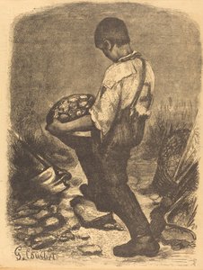 ストーンブレイカー 作： Firmin Gillot after Gustave Courbet