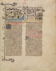 ロムルスとレムス 作： First Master of the Bible historiale of Jean de Berry