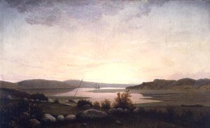 Creek near Gloucester, Massachusetts (油彩・キャンバス)