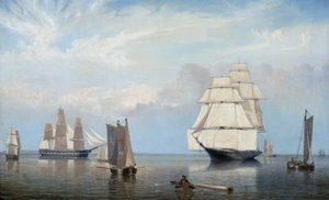 セーラム港 作： フィッツ・ヘンリー・レーン