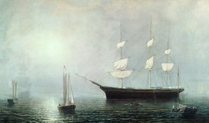 スターライト号 1860年頃 油彩・キャンバス 作： Fitz Henry Lane