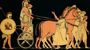 アガメムノンの帰還、1880 作： Flaxman