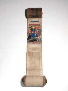 Livro dos Mortos da Abadia de Saint Bavo (pergaminho e couro) 作： Flemish School